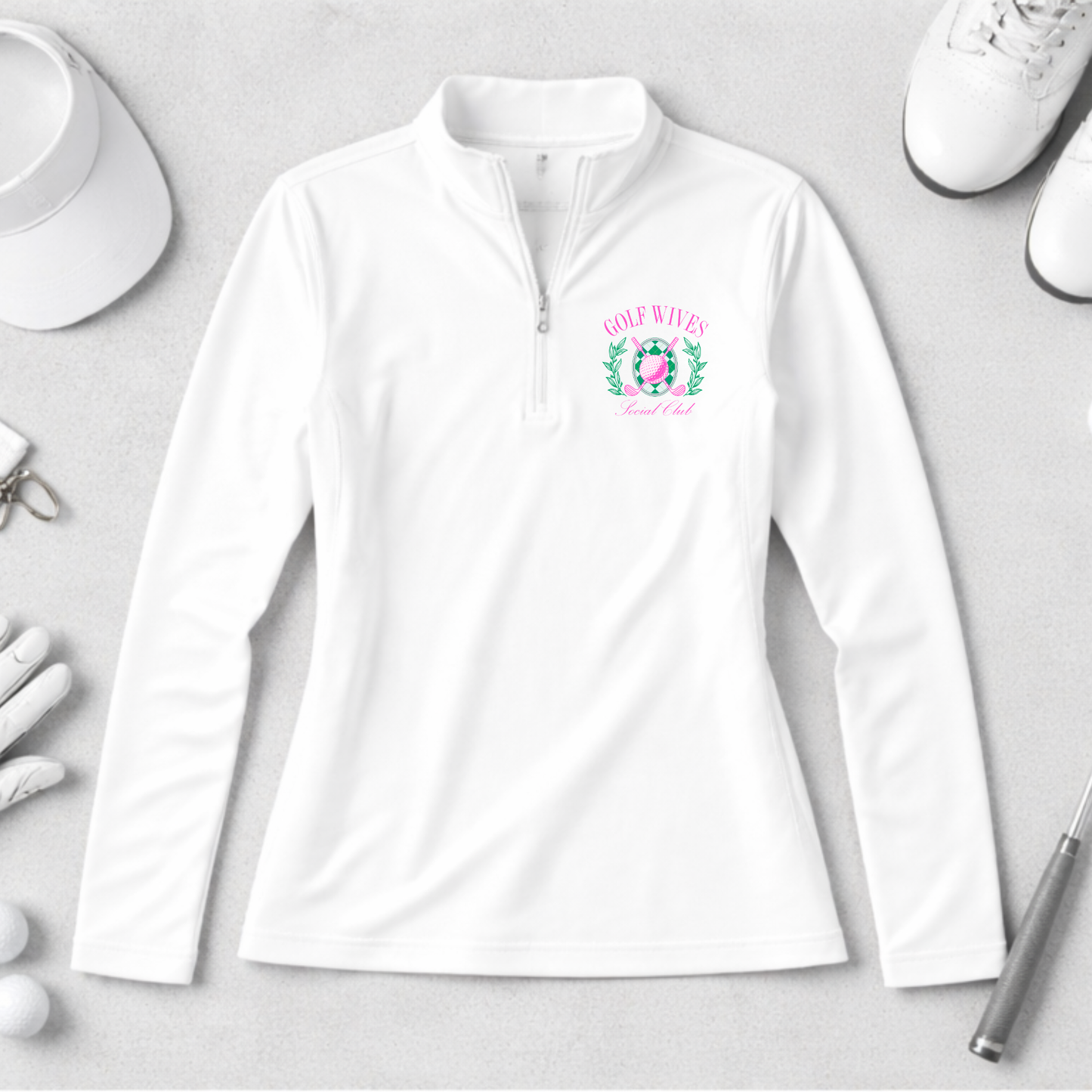⛳Golf Wives Social Club Quarter-Zip | Women’s Golf Pullover⛳