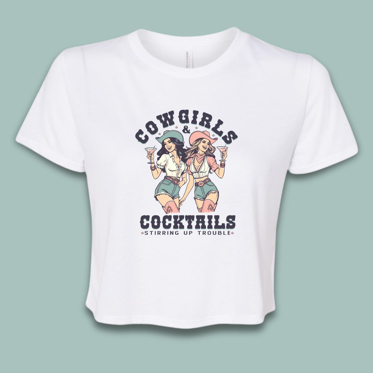 Cowgirls Cocktails, String Up Trouble Crop Tops!