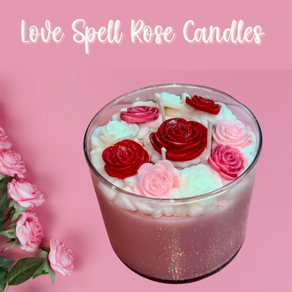 Love Spell Rose Soy Candles -16oz