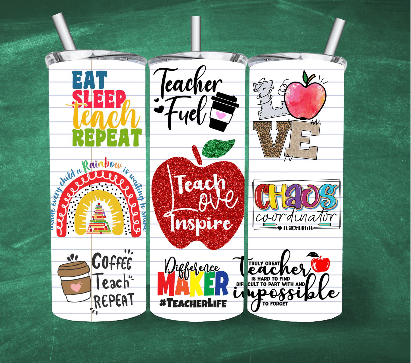 Teachers Fuel 20oz Tumbler Cups